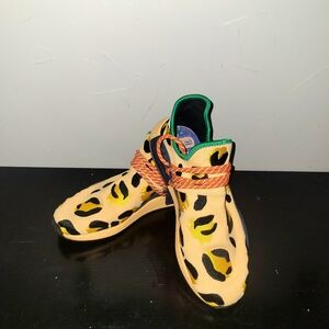 Pharrell x adidas NMD Human Race Animal Print Pulse Amber Shoes Size 11